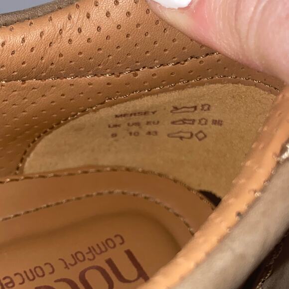 Hotter Comfort Concepts Leather Mersey Shoes NWOT Size 9 - Picture 8 of 9